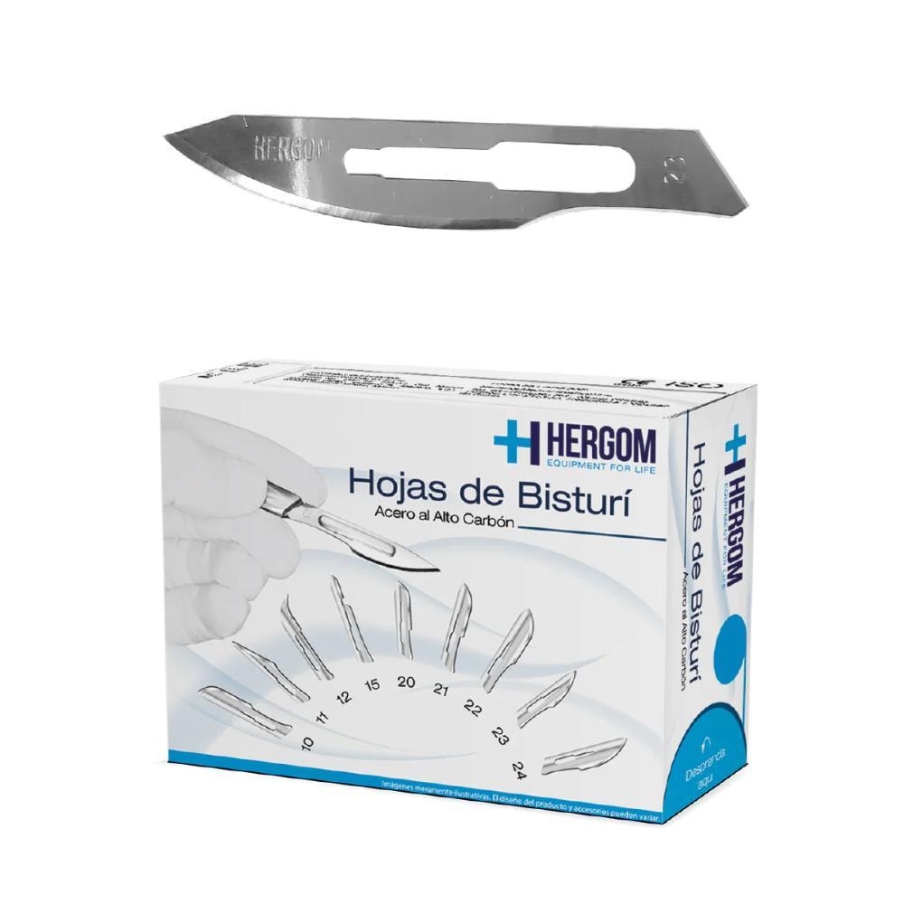 Foto 2 pulgar | Hojas de Bisturí No. 23 de Alto Carbón Caja de 100 piezas