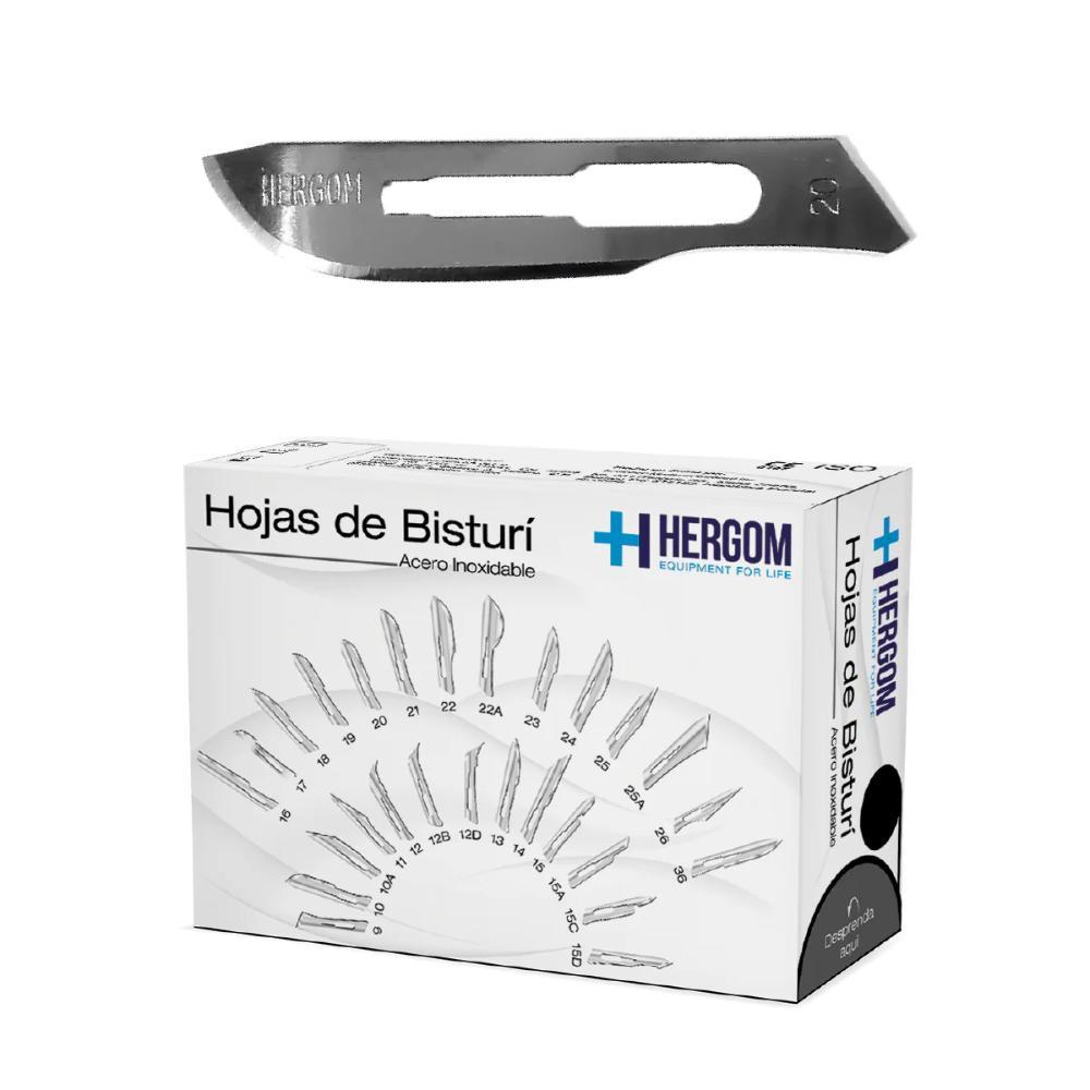 Foto 1 | Hojas de Bisturí No. 20 Acero Inoxidable Caja de 100 piezas