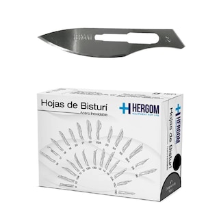 Foto 1 | Hojas de Bisturí No. 24 Acero Inoxidable Caja con 100 unidades
