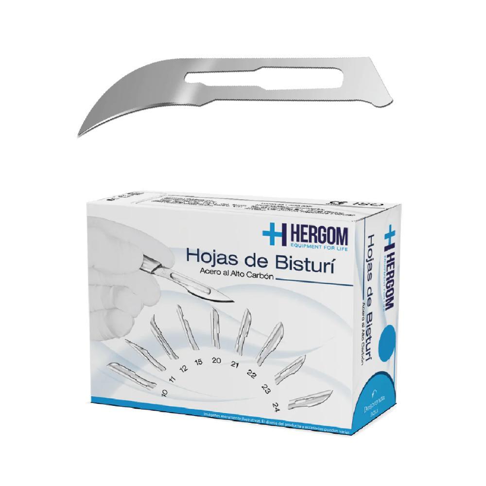 Hojas de Bisturí No. 12 de Alto Carbón Caja de 100 piezas