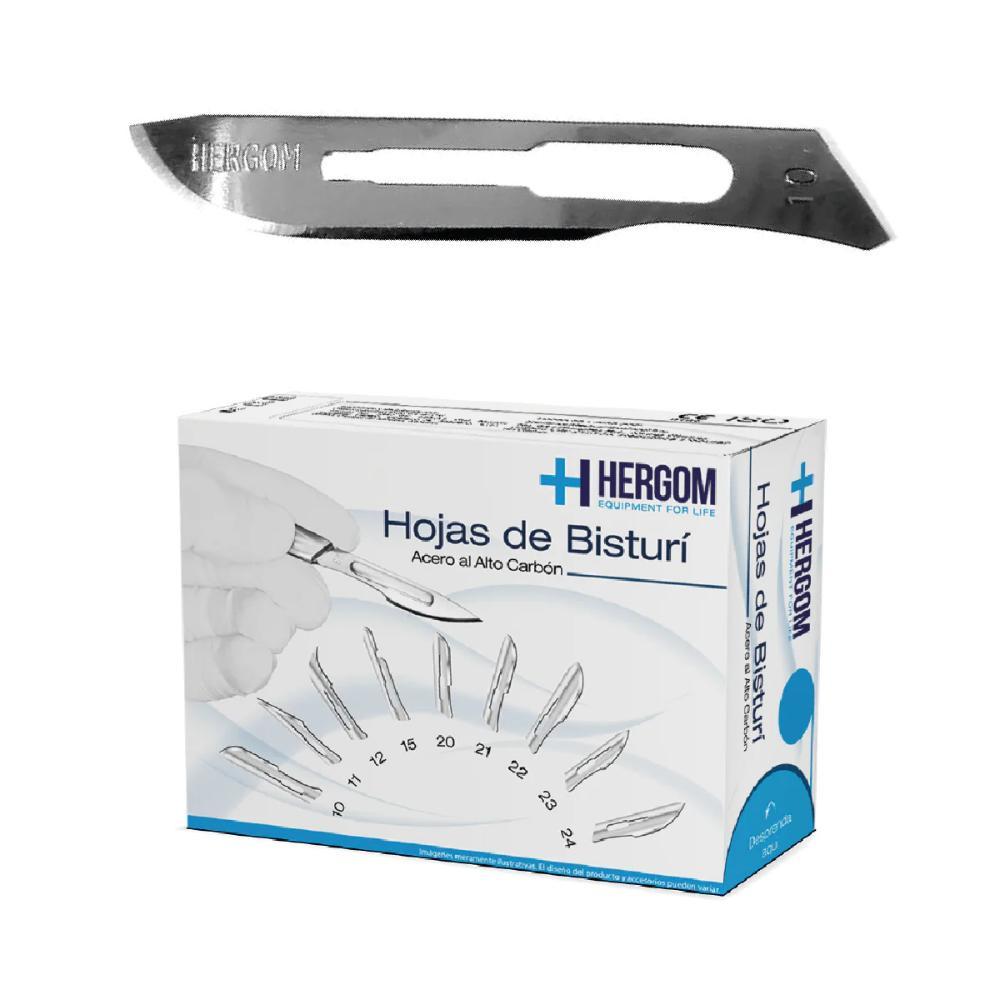 Foto 1 | Hojas de Bisturí No. 10 de Alto Carbón Caja de 100 piezas