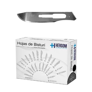 Foto 1 | Hojas de bisturí No. 21 Acero Inoxidable Caja con 100 Unidades