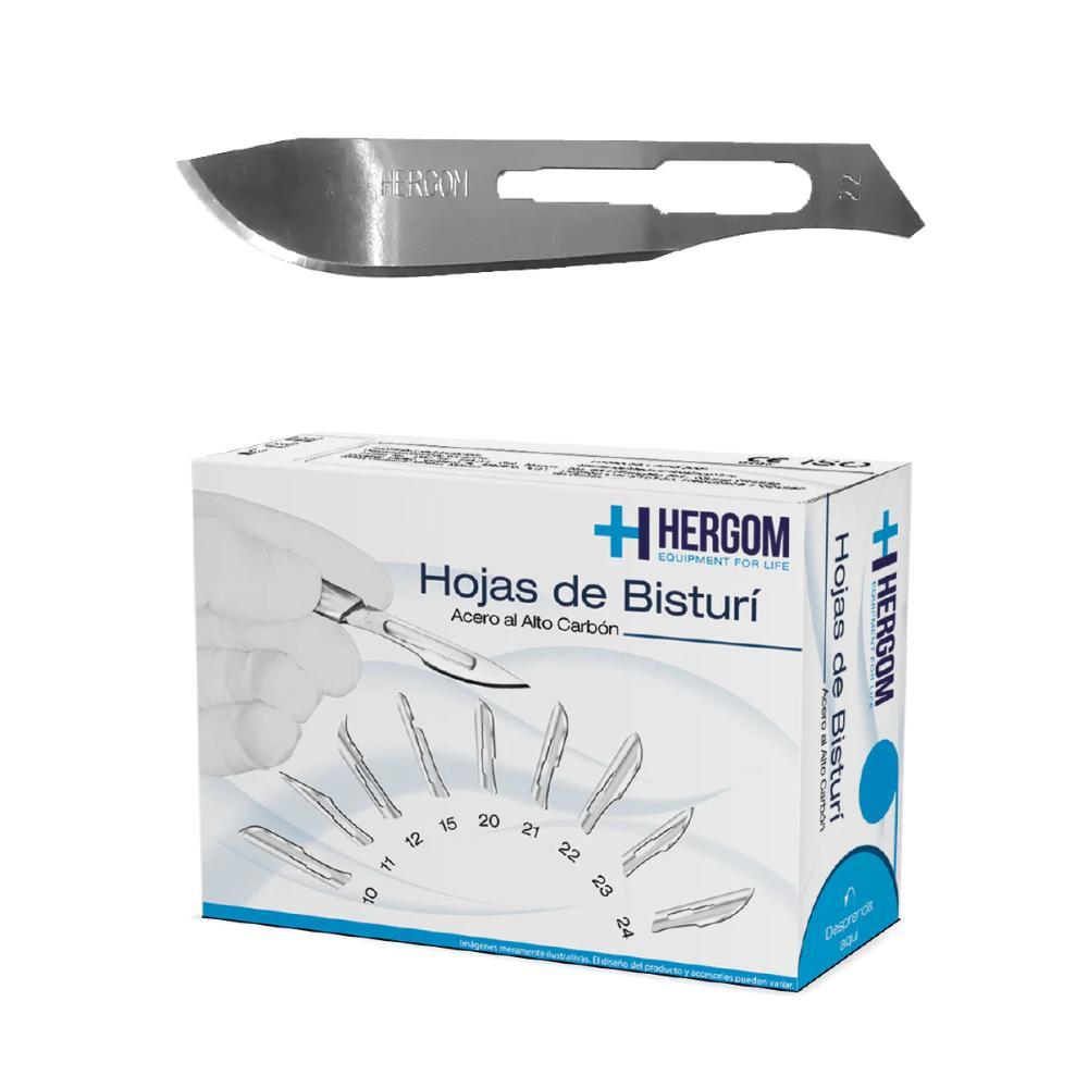 Foto 1 | Hojas de Bisturí No. 22 de Alto Carbón Caja de 100 piezas