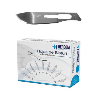 Foto 1 | Hojas de Bisturí No. 22 de Alto Carbón Caja de 100 piezas