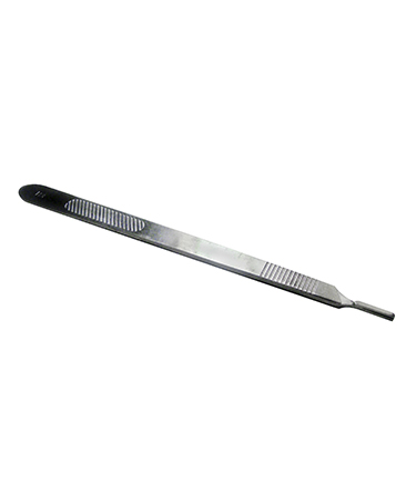 Mango de Bisturí Largo #3 Instrumental Hergom Silvery 2-3 Plata