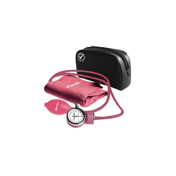 Baumanómetro Aneroide Popular Nylon Rosa Lectura Checkatek