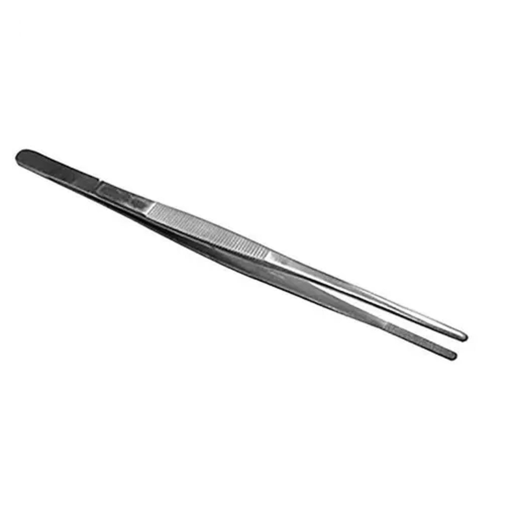 Pinza Disección 20cm Sin Dientes Hergom Silvery Instrumental