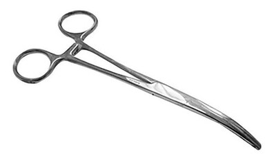 Foto 1 | Pinza Rochester Pean Curva Hergom Silvery 16 cm