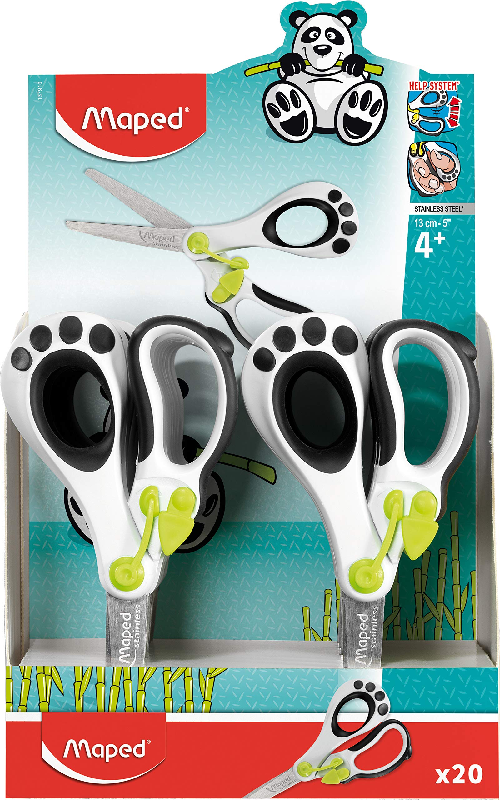 Foto 2 pulgar | Scissors Maped Helix Usa Koopy, Asistido Por Resorte, 12,7 Cm, Paquete De 20 - Venta Internacional.