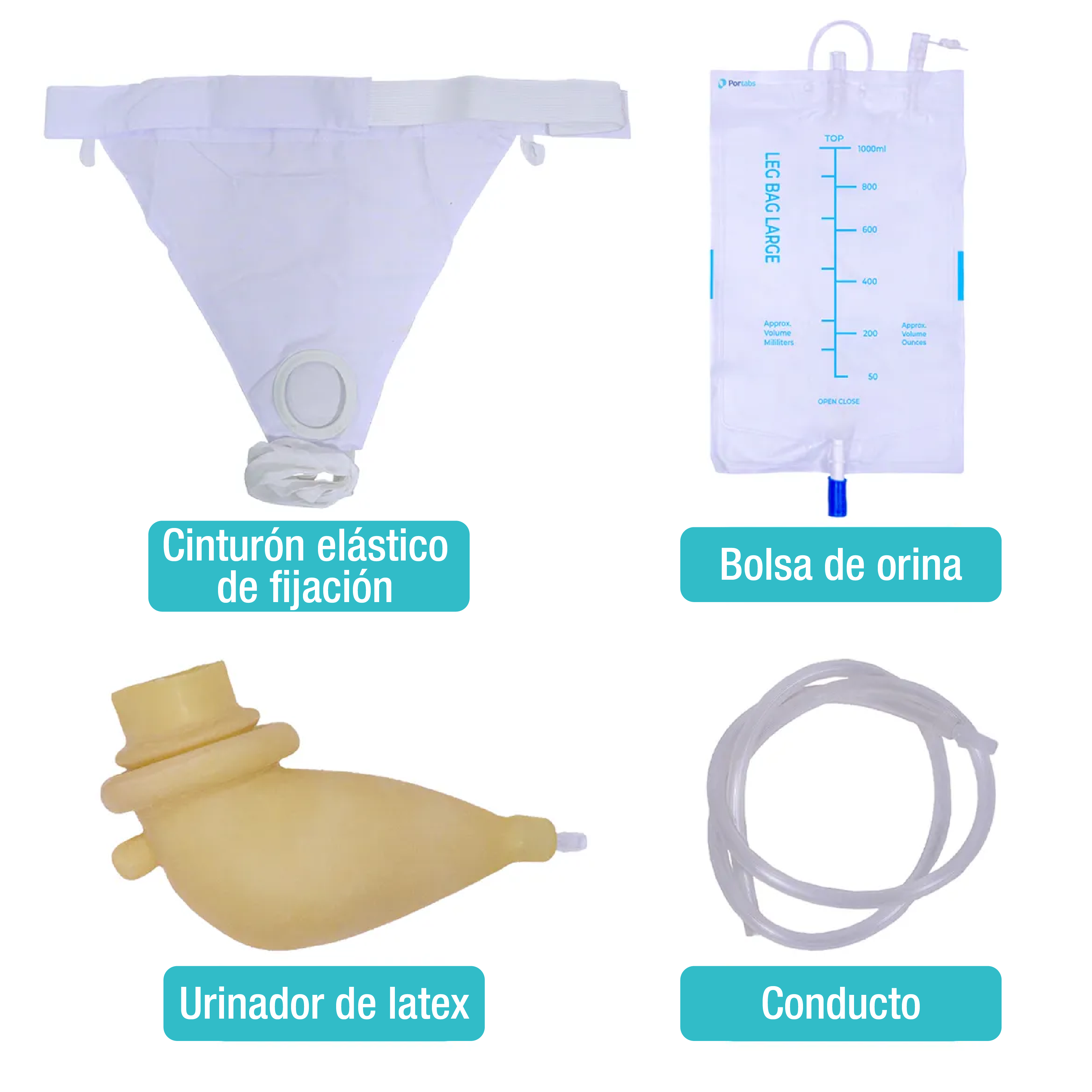 Foto 6 pulgar | Recolector de Orina para Hombre Bolsa Recolectora de Látex