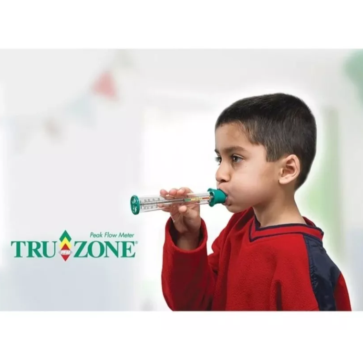 Foto 4 pulgar | Flujometro Pulmonar True Zone Verde