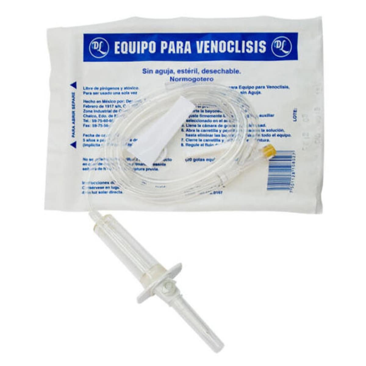 Equipo para Venoclisis Normogotero Sin Aguja Dl 50 Piezas $779