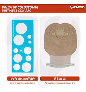 Foto 3 | Bolsas para Colostomía Magnimed 5 Piezas