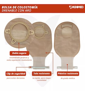 Foto 5 | Bolsas para Colostomía Magnimed 5 Piezas