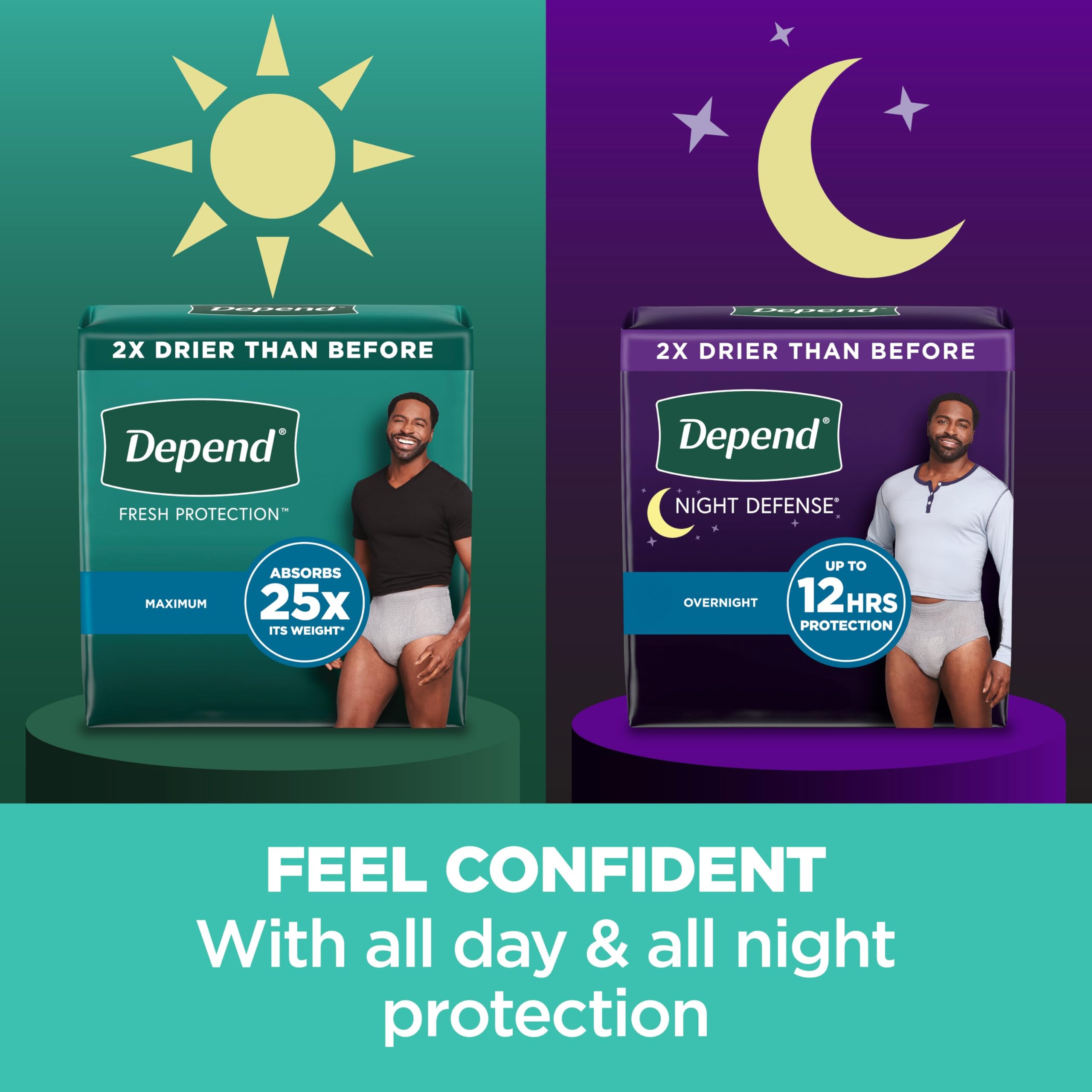 Foto 5 | Ropa Interior Para Adultos Para Incontinencia Depend Fresh Protection Men - Venta Internacional.