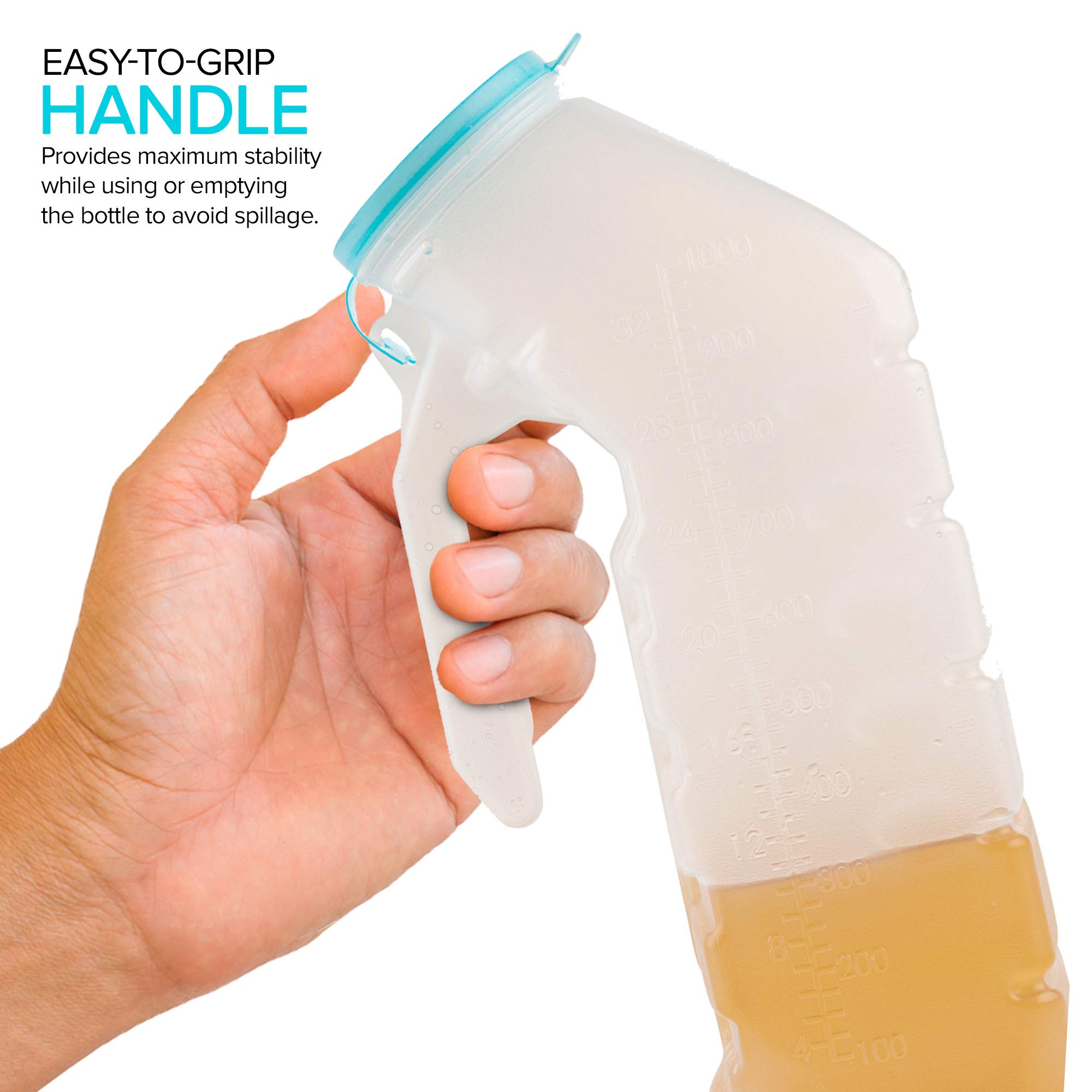 Foto 3 | Urinario Masculino Stock Your Home, 1000 Ml, Tapa Que Brilla En La Oscuridad X6 - Venta Internacional.
