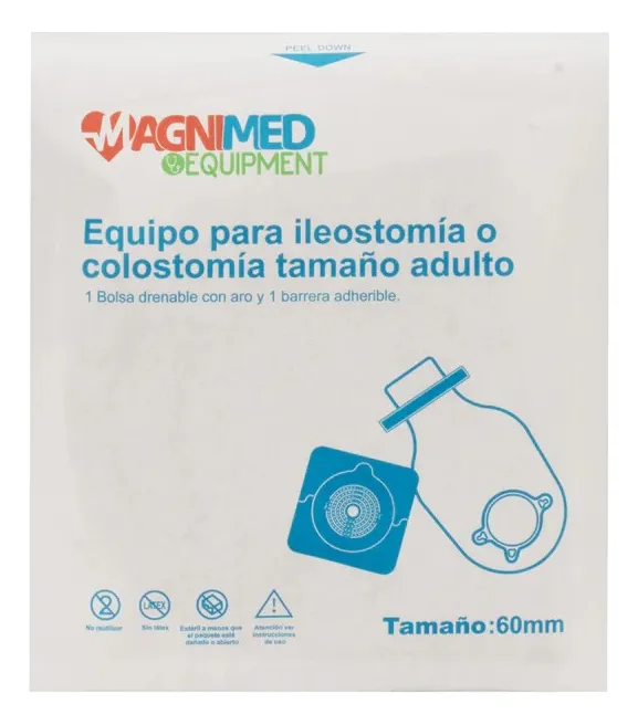 Foto 3 pulgar | Kit Equipo Para Ileostomía O Colostomía Para Adulto | Incluye 4 Bolsas Drenables Con Aro Y 4 Barreras Adheribles