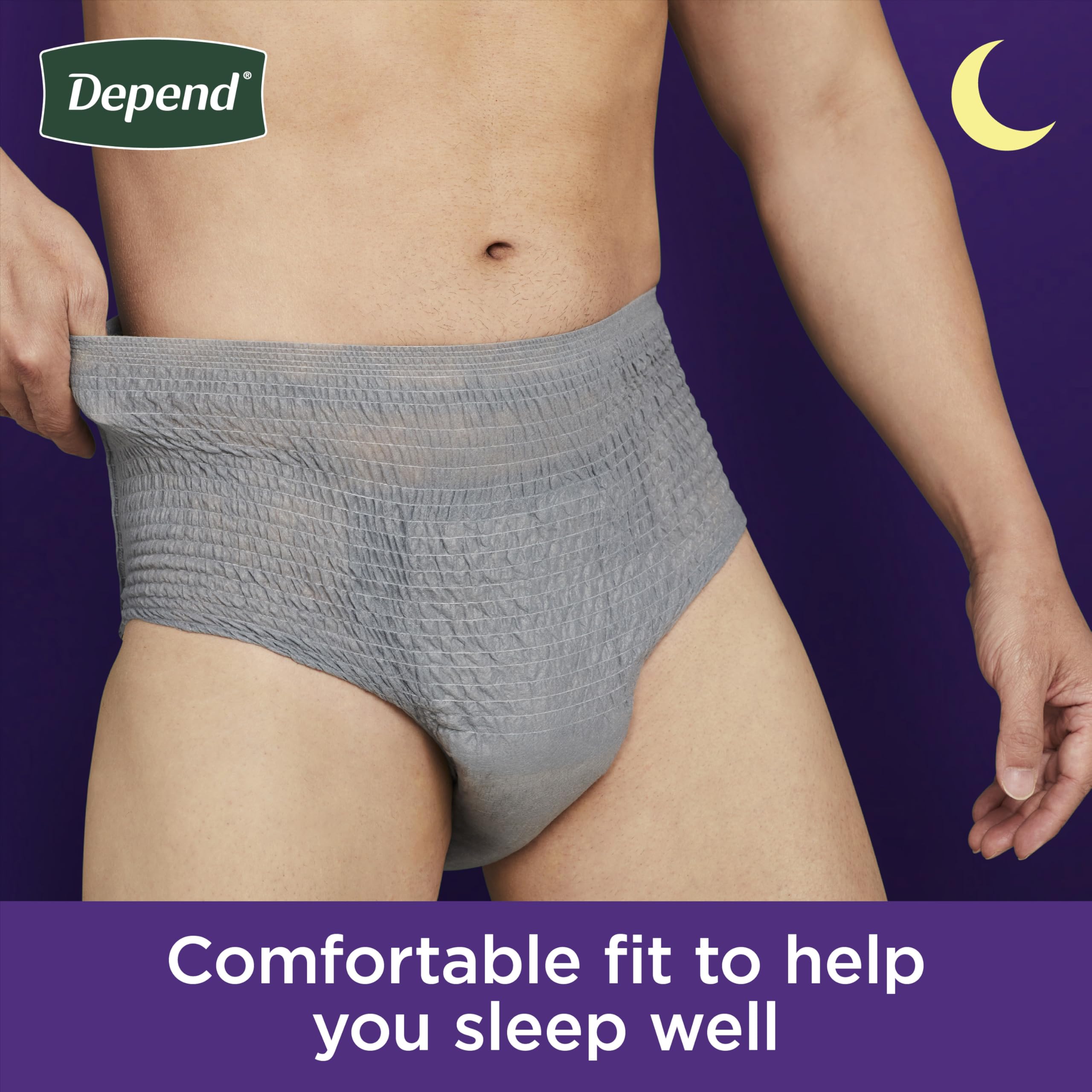 Foto 5 pulgar | Ropa Interior Para Adultos Para Incontinencia Depend Night Defense Para Hombre L 56u - Venta Internacional.