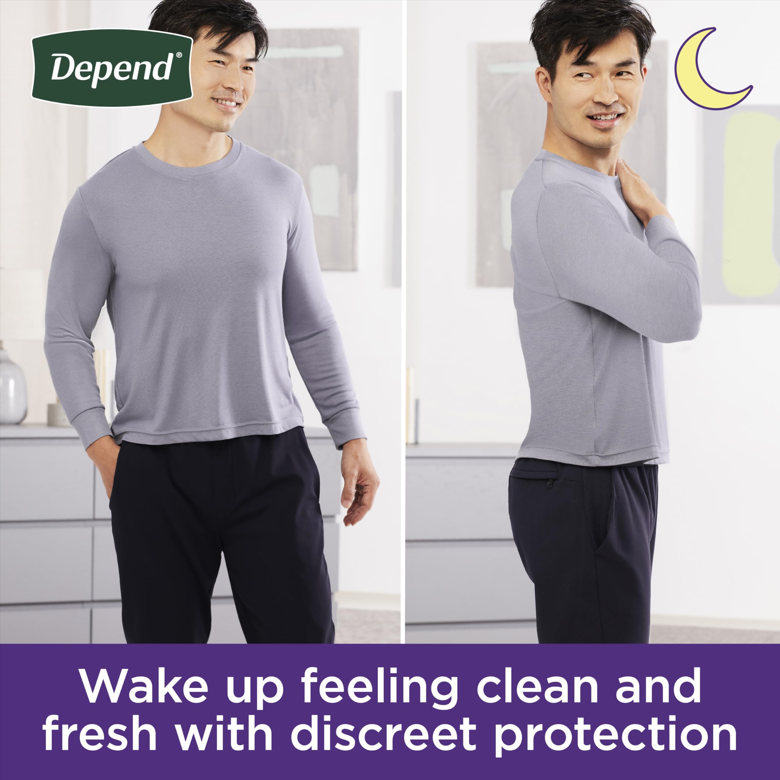Foto 8 pulgar | Ropa Interior Para Adultos Para Incontinencia Depend Night Defense Para Hombre S/m - Venta Internacional.