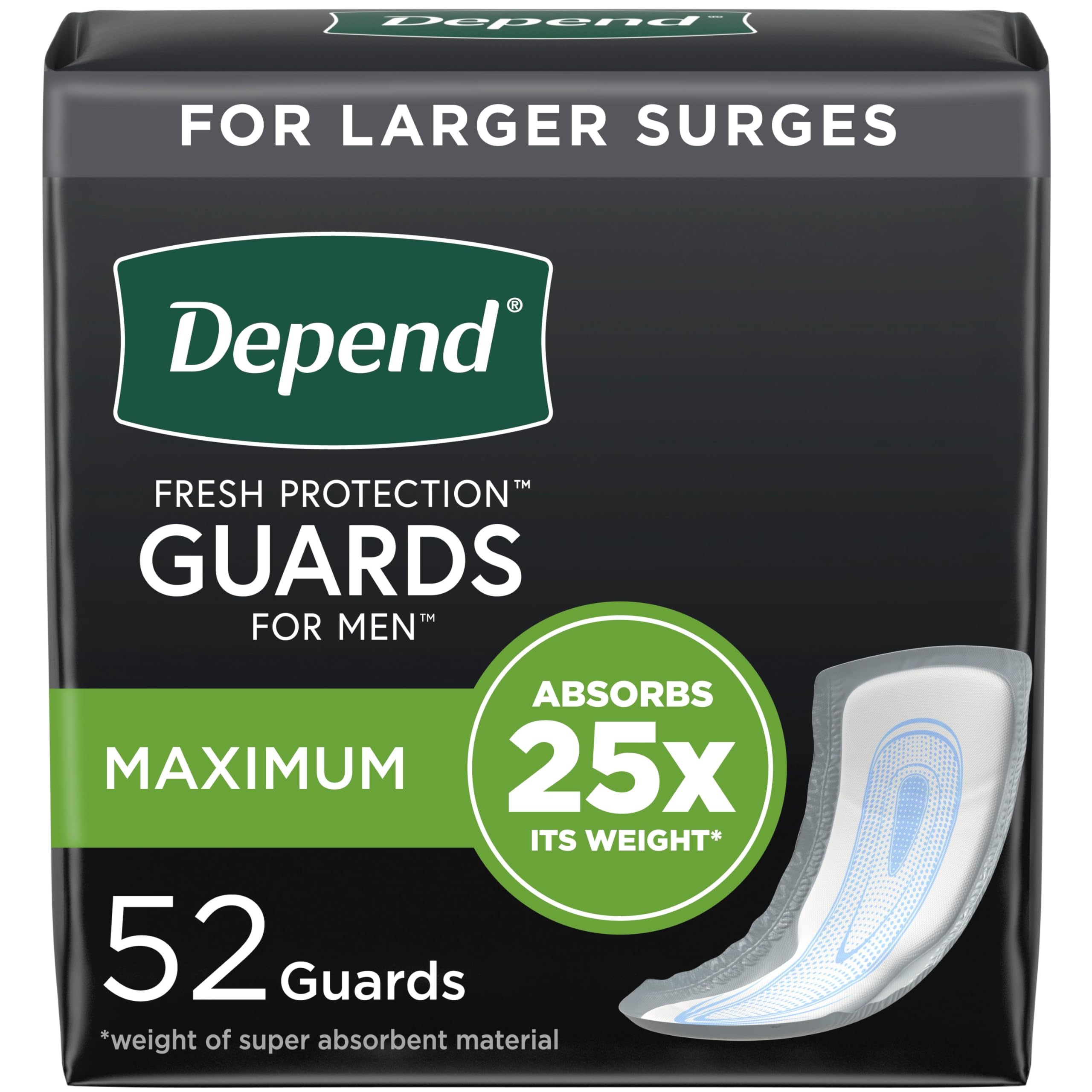 Foto 2 pulgar | Protectores De Incontinencia Depend Para Hombres  52 Unidades - Venta Internacional.