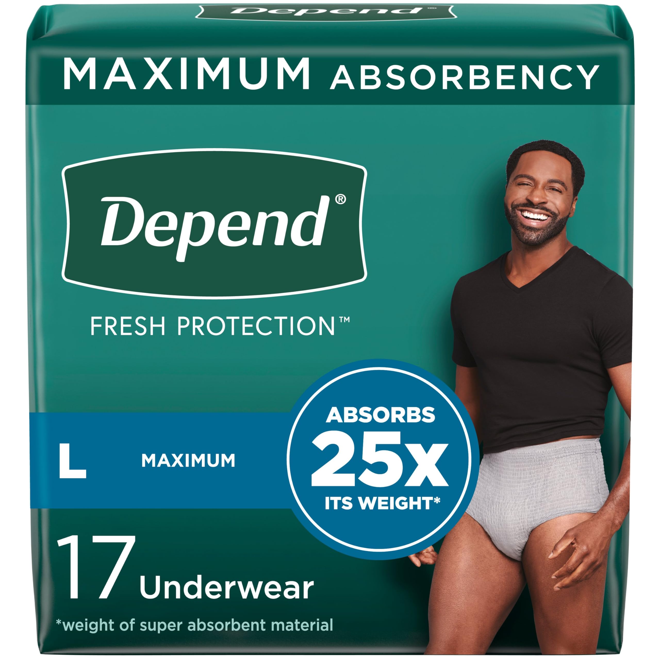 Foto 2 pulgar | Ropa Interior Para Adultos Para Incontinencia Depend Fresh Protection Men - Venta Internacional.