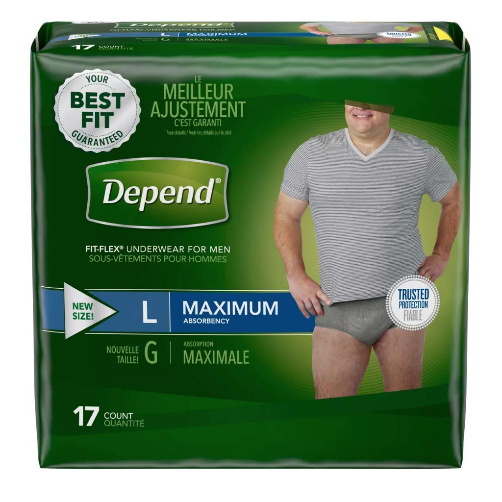 Foto 2 pulgar | Ropa Interior Para Incontinencia Depend Fit-flex Para Hombre  Talla Grande  17 Unidades - Venta Internacional.