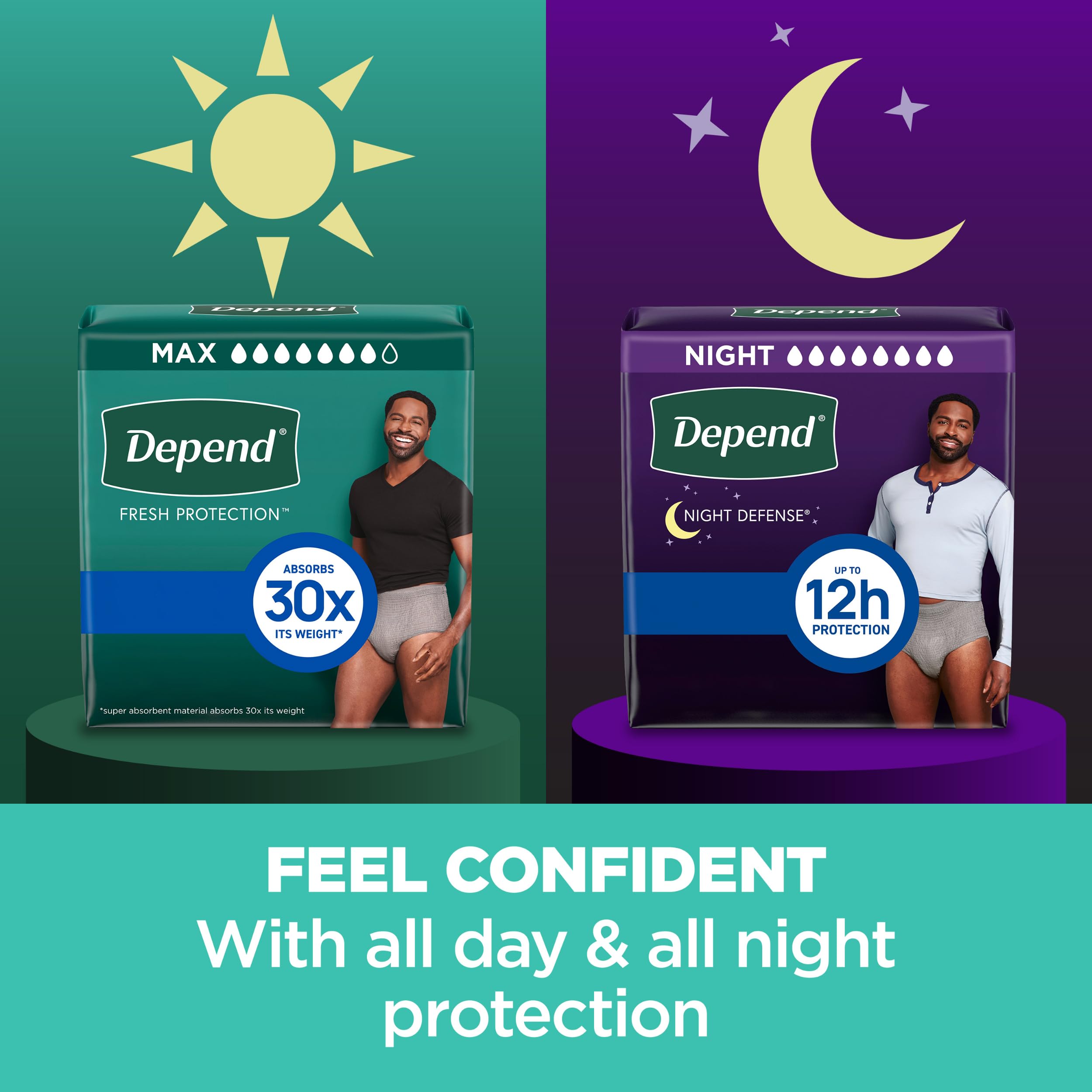 Foto 5 | Ropa Interior Para Adultos Para Incontinencia Depend Fresh Protection Men - Venta Internacional.