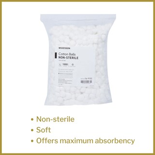 Foto 2 | Bolas De Algodón Mckesson, No Estériles, De Máxima Absorción, 1000 Quilates - Venta Internacional.