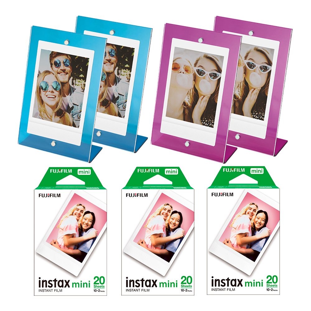 Paquete Película Instax Mini 6 Pack y Álbum Hielo