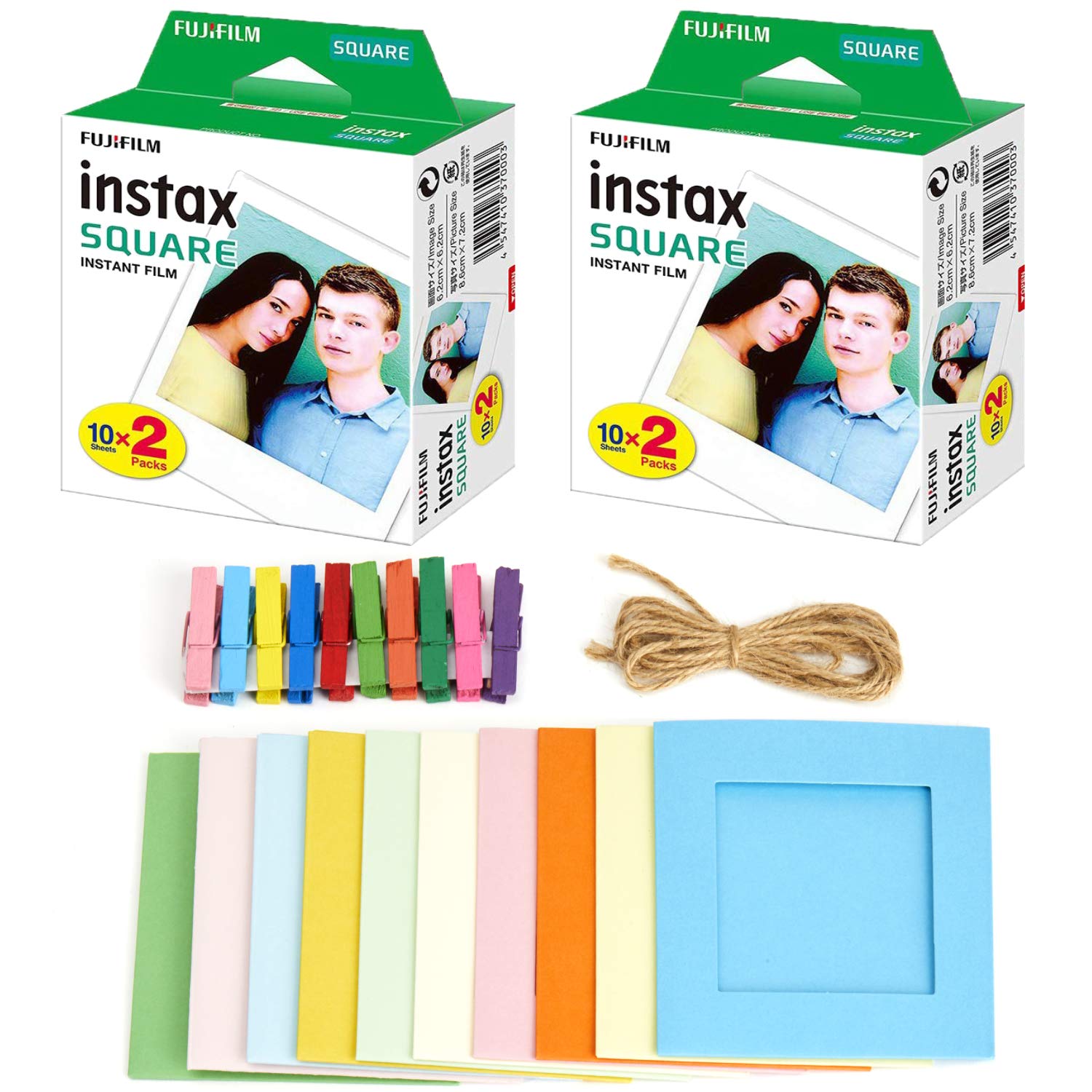 Película Instantánea Fujifilm Instax Square 40 Expositions + Frames - Venta Internacional.