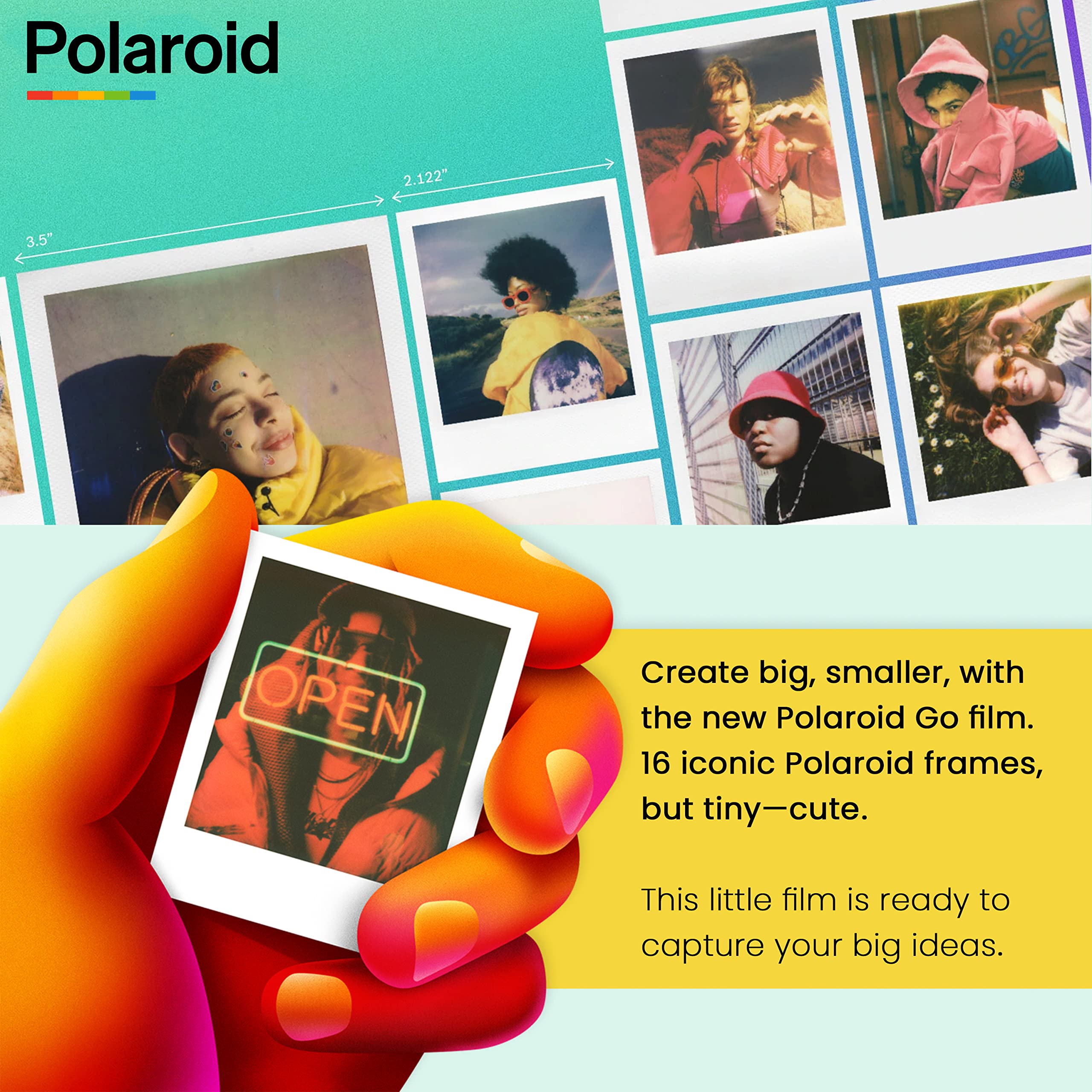 Foto 6 | Álbum Polaroid Go Color De Película Instantánea, Paquete Doble, X2 + - Venta Internacional.