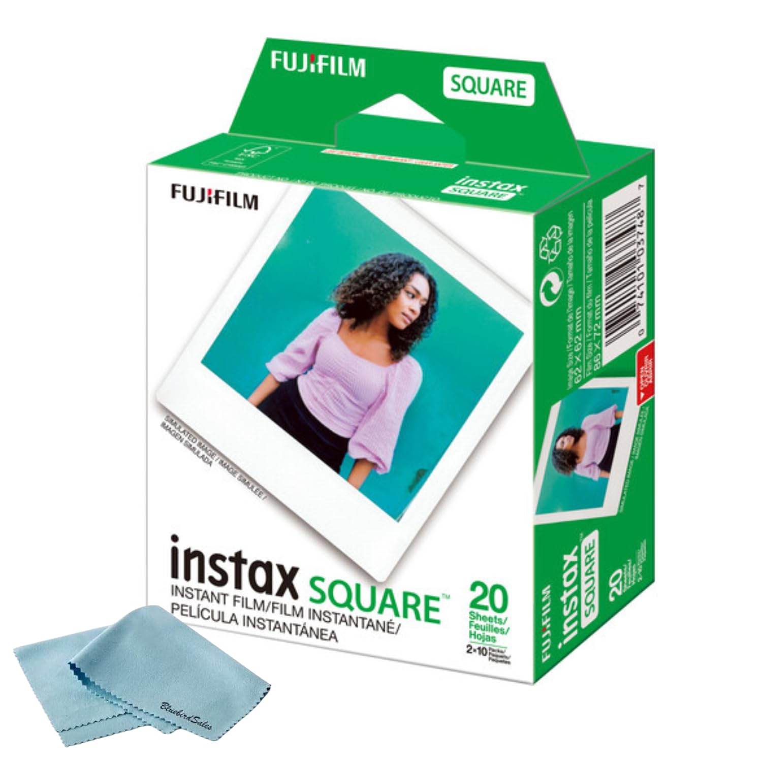 Foto 2 pulgar | Película Instantánea Fujifilm Instax Square 20 Exposiciones (20 Hojas) - Venta Internacional.