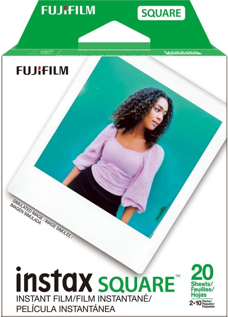 Foto 7 | Película Instantánea Fujifilm Instax Square 20 Exposiciones (20 Hojas) - Venta Internacional.