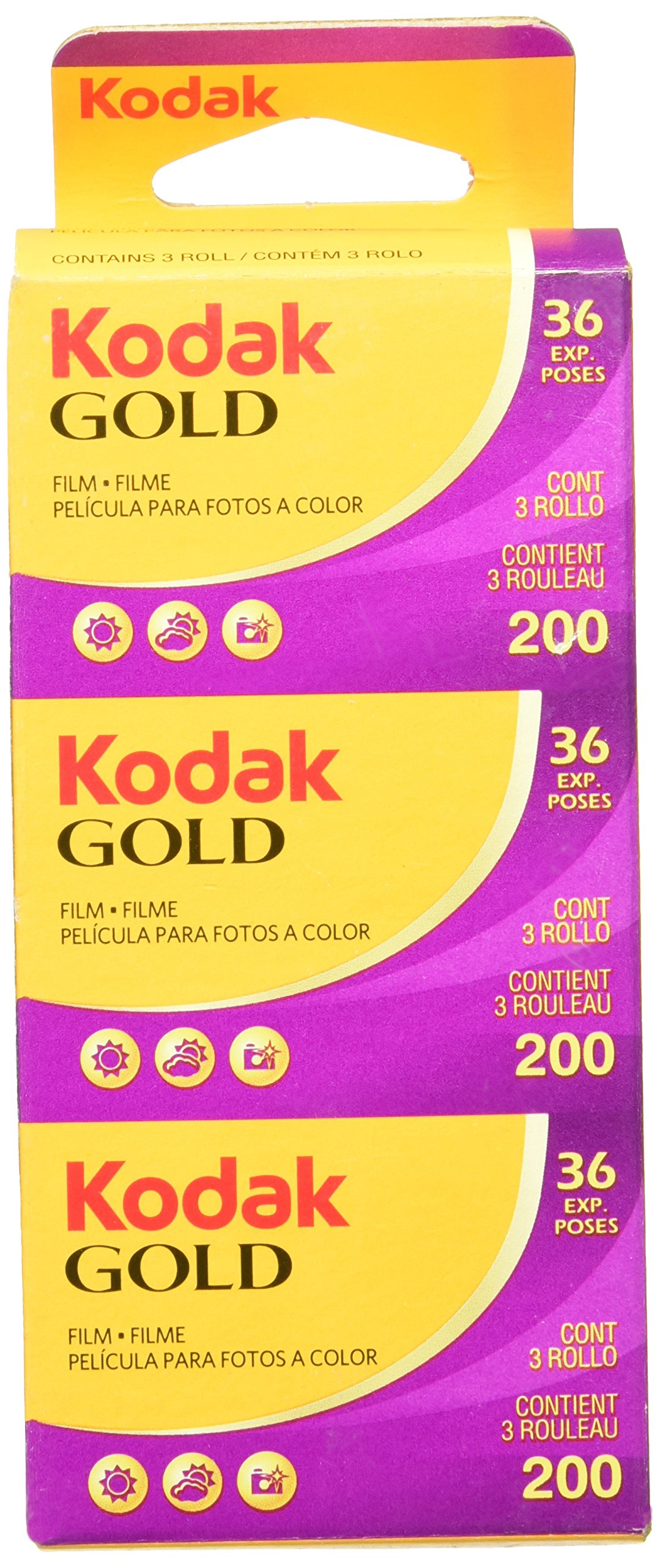 Foto 3 pulgar | Film Kodak Gold 200 Gb13536-h, 36 Fotos, Paquete De 3 - Venta Internacional.