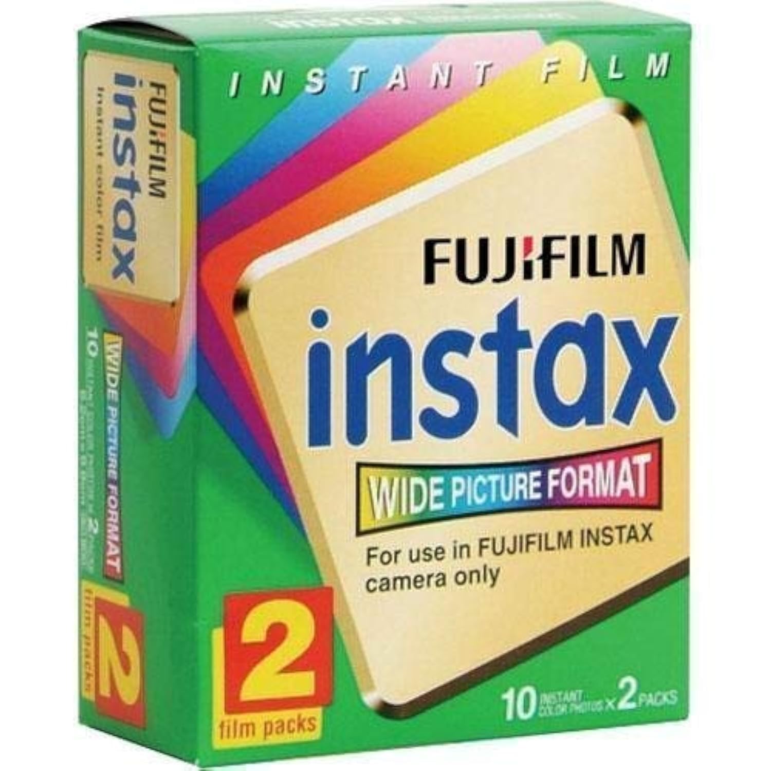 Foto 2 pulgar | Película Fujifilm Instax Wide Iso 800 Para Cámaras 200/210, 80 Impresiones - Venta Internacional.