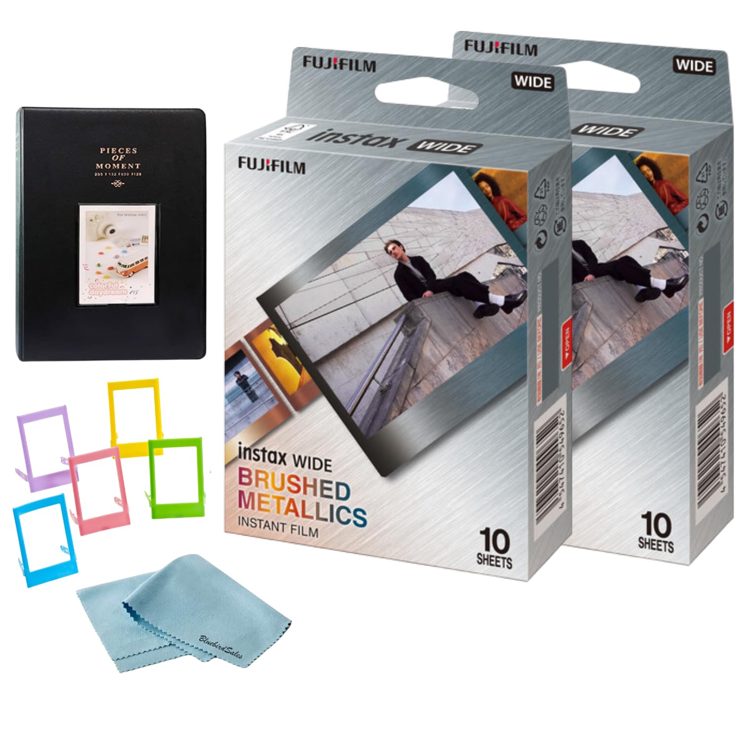 Foto 2 pulgar | Paquete De Película Instantánea Fujifilm Instax Wide Brushed Metallics - Venta Internacional.