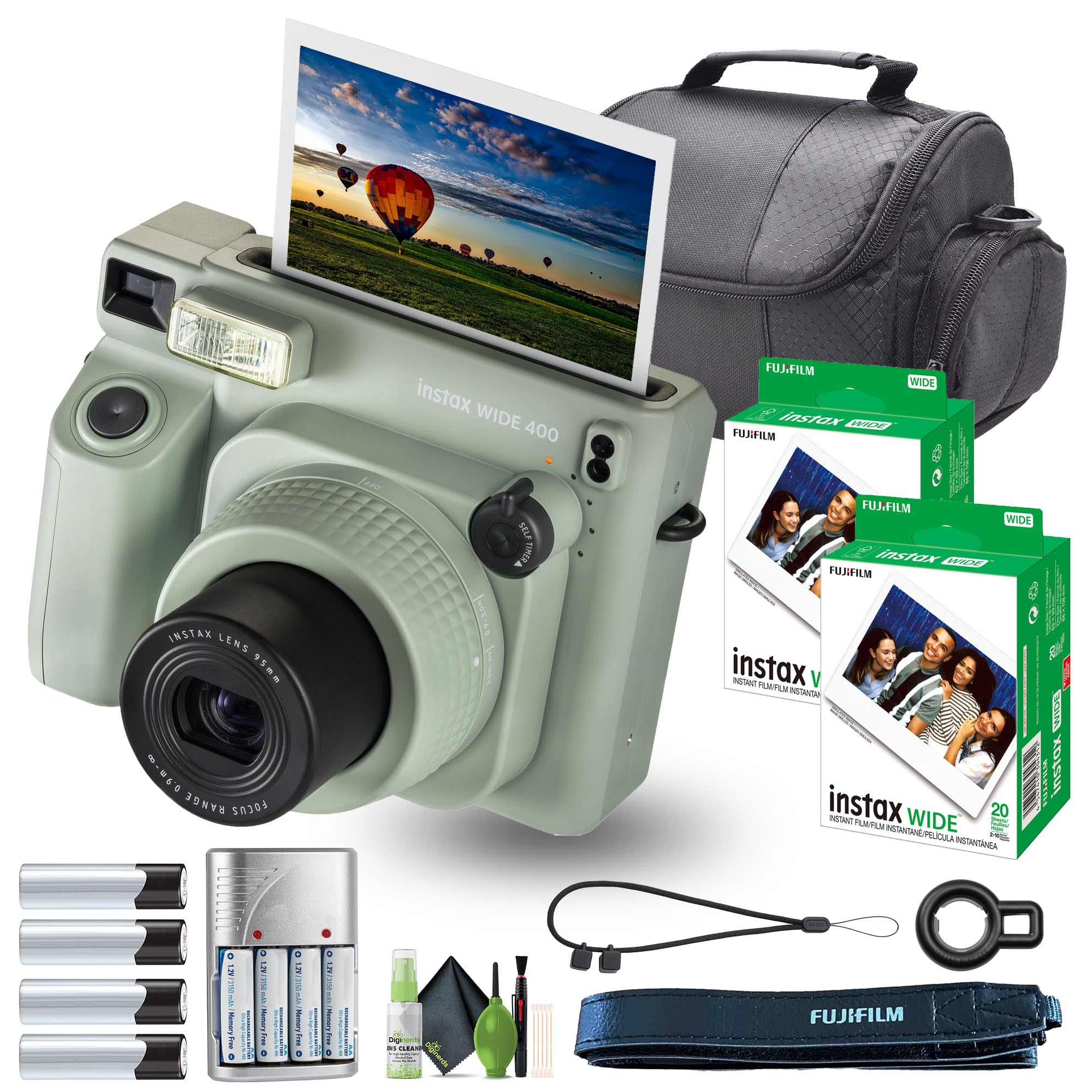 Foto 2 pulgar | Cámara De Película Instantánea Fujifilm Instax Wide 400 Bundle +40 Film - Venta Internacional.