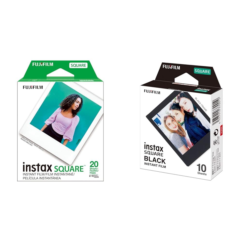 Foto 2 pulgar | Película Fujifilm Instax Square Twin Pack (20 Exposiciones) + Negra (10 Exposiciones) - Venta Internacional.