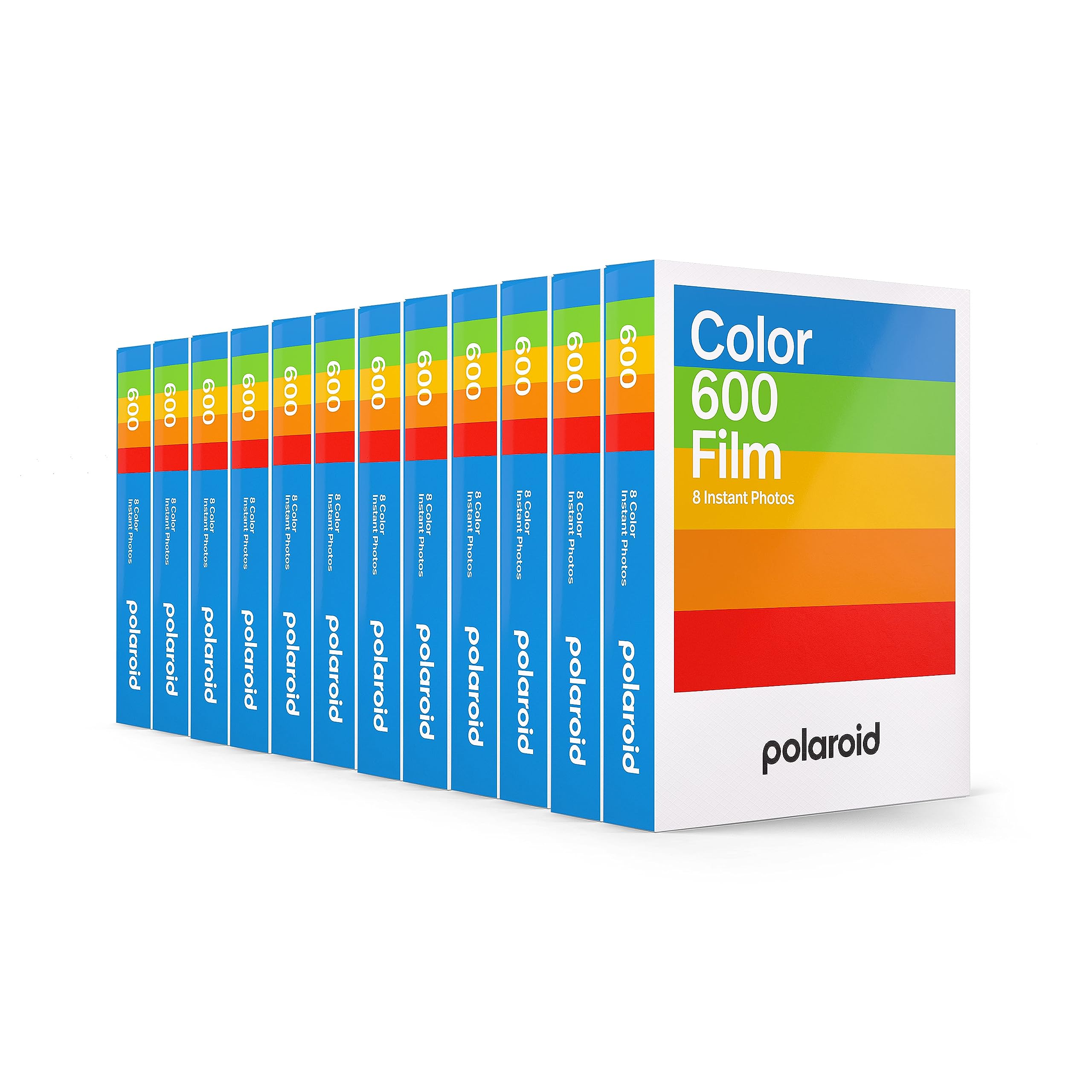 Película Polaroid Color Para 600, Paquete De 12, 96 Fotos (6014) - Venta Internacional.