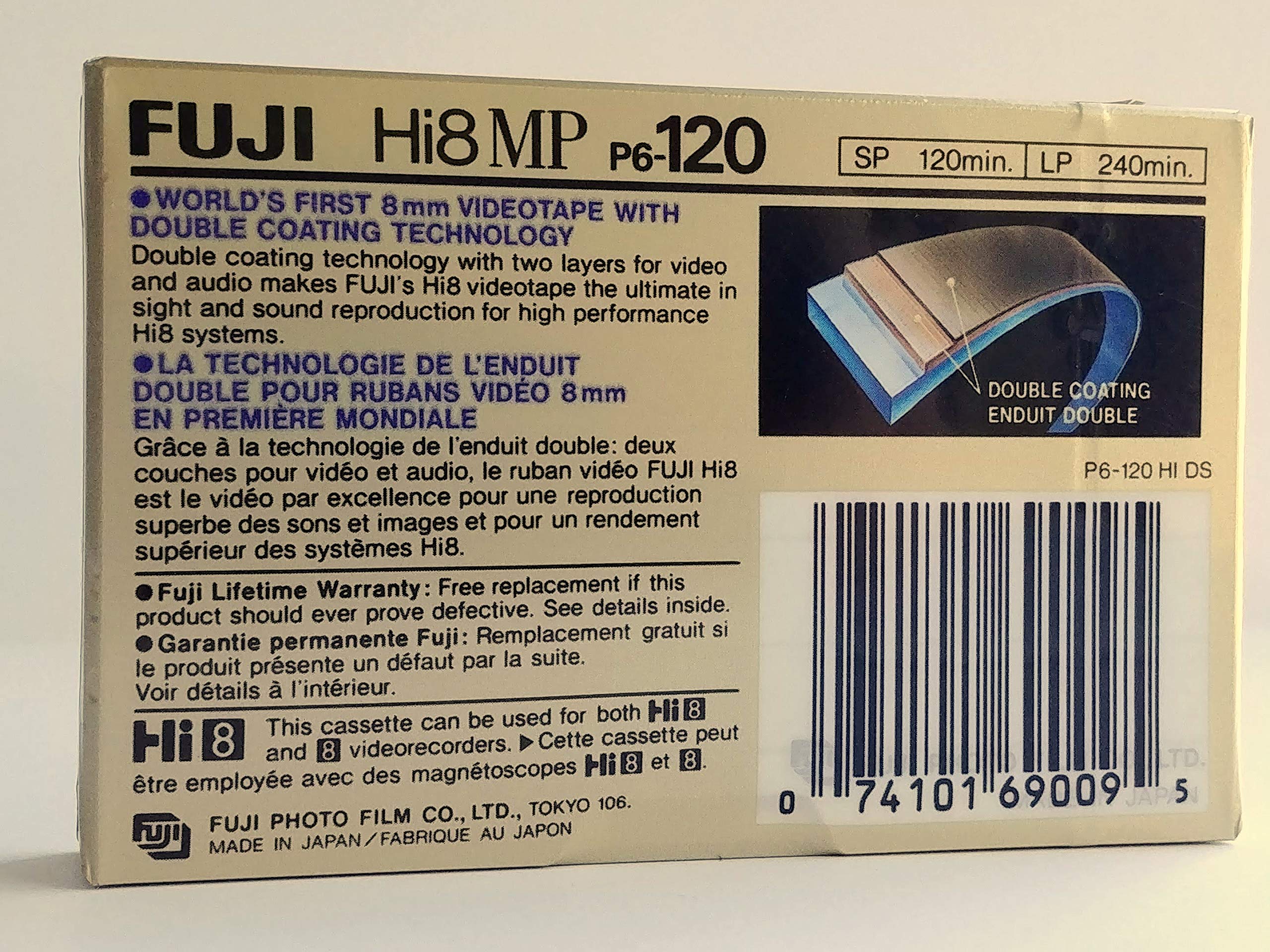 Foto 2 | Cinta De Vídeo Fujifilm P6-120 Hi8 (paquete De 1) - Venta Internacional.