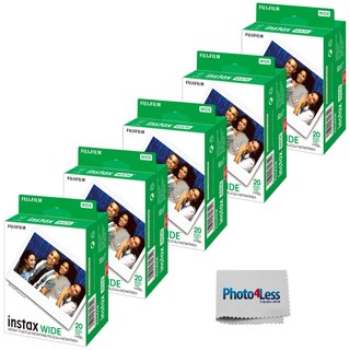 Foto 1 | Película Instantánea Fujifilm Instax Wide, Paquete Doble (100 Hojas) - Venta Internacional.
