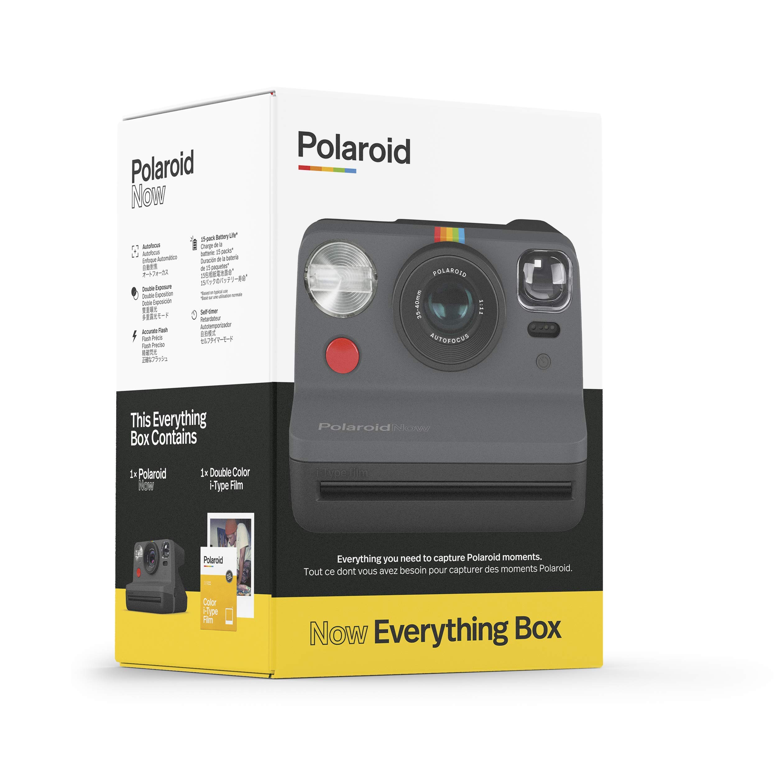 Foto 3 pulgar | Cámara Polaroid Originals Now I-type Con Paquete De Películas, Color Negro - Venta Internacional.