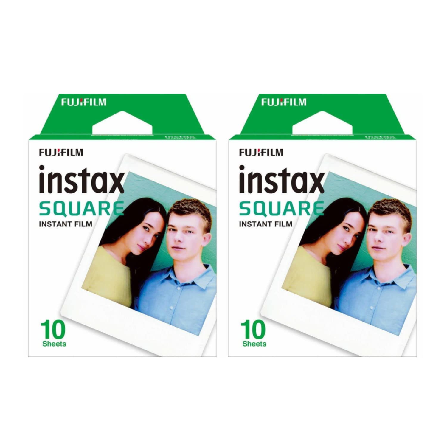 Película Fujifilm Instax Square Us, Paquete Doble (2 Cajas) - Venta Internacional.