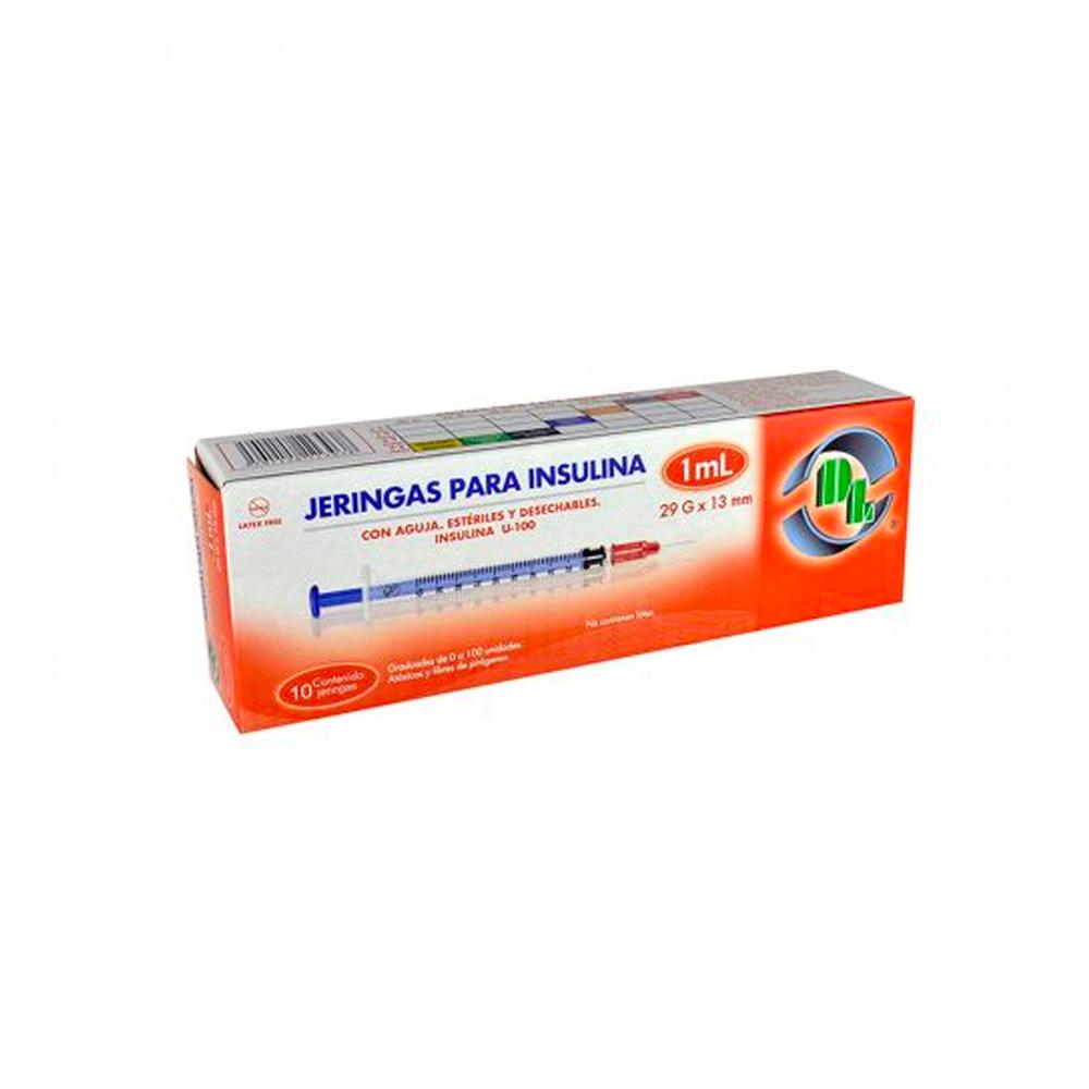 Foto 3 pulgar | Jeringa para Insulina Dl 1 ml con Aguja 29g x 13 mm 10 Piezas
