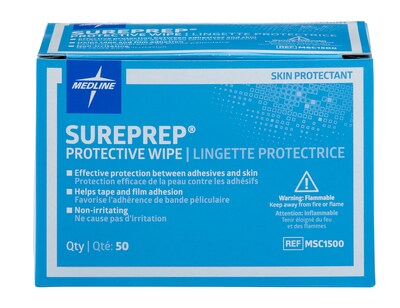 Foto 1 | Toallitas Protectoras Para La Piel Medline Sureprep, Paquete De 50 - Venta Internacional.