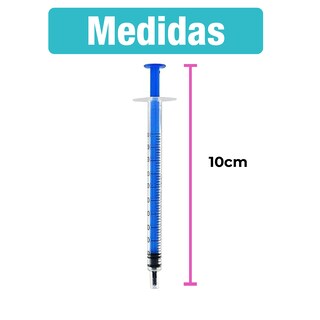 Foto 7 | Set De 20 Jeringas Reutilizables De 1 Ml Con Medición