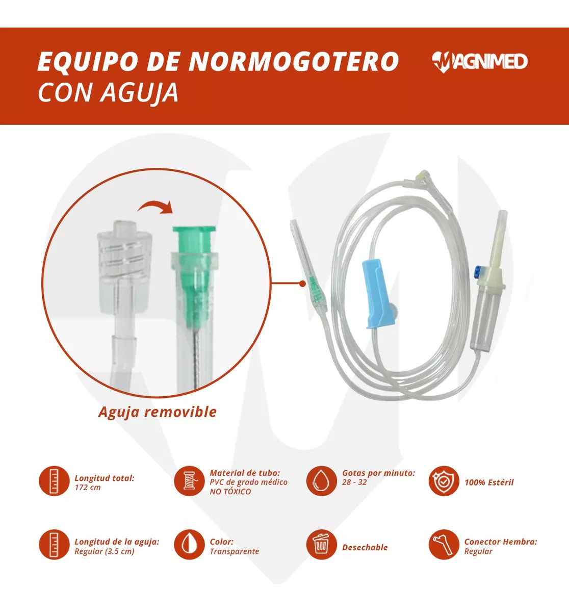 Foto 6 pulgar | Equipo de Normogotero con Aguja - Equipo Para Venoclisis