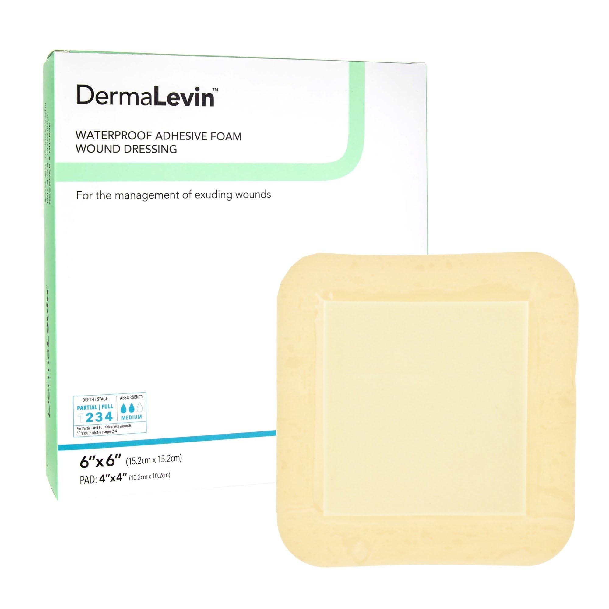 Foto 1 | Apósito Para Heridas Dermarite Derma Levin, 6 X 6 Unidades, 10 Unidades - Venta Internacional.