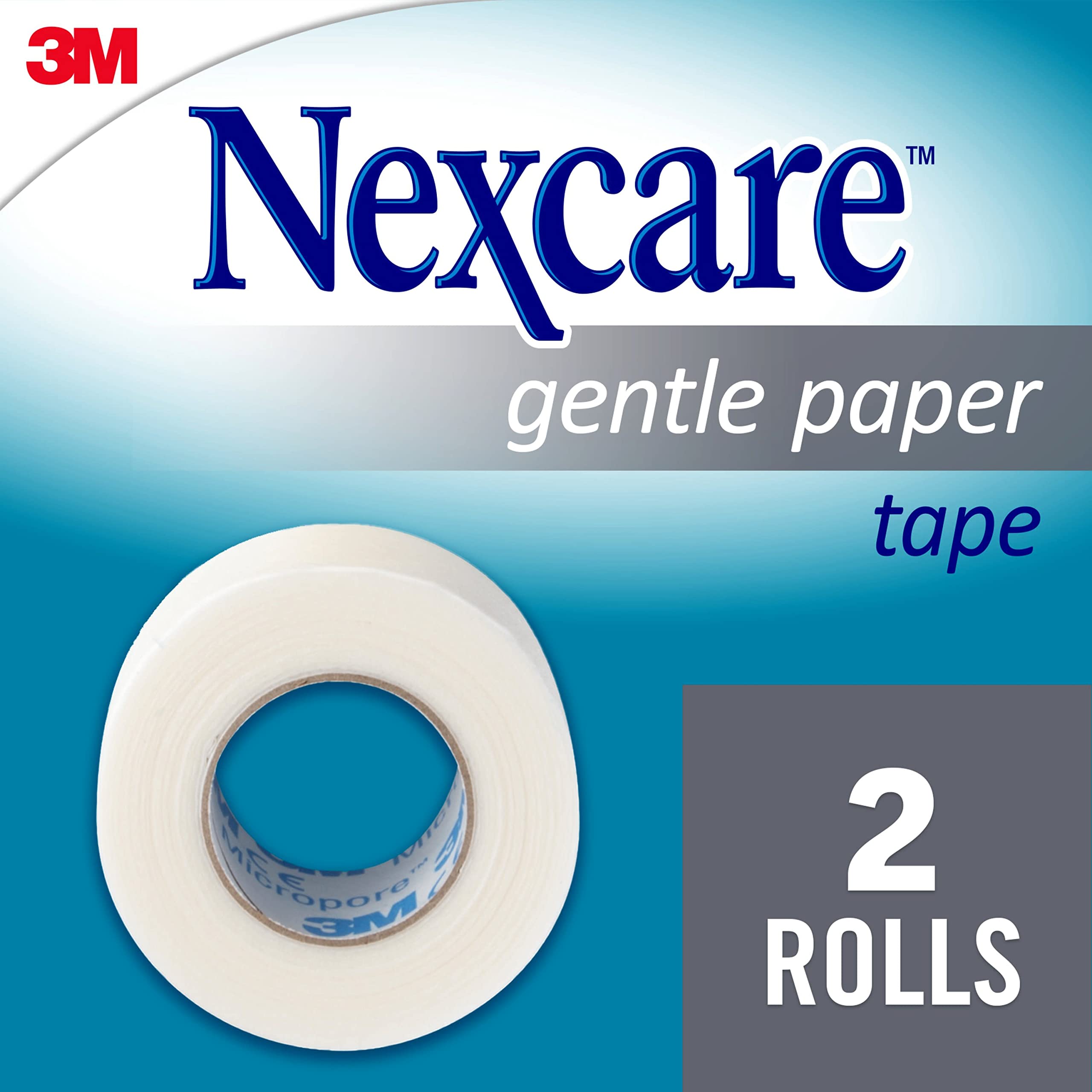 Foto 3 pulgar | Cinta Adhesiva De Papel Médica Nexcare Gentle De 1 Cm X 9 M, 2 Rollos - Venta Internacional.