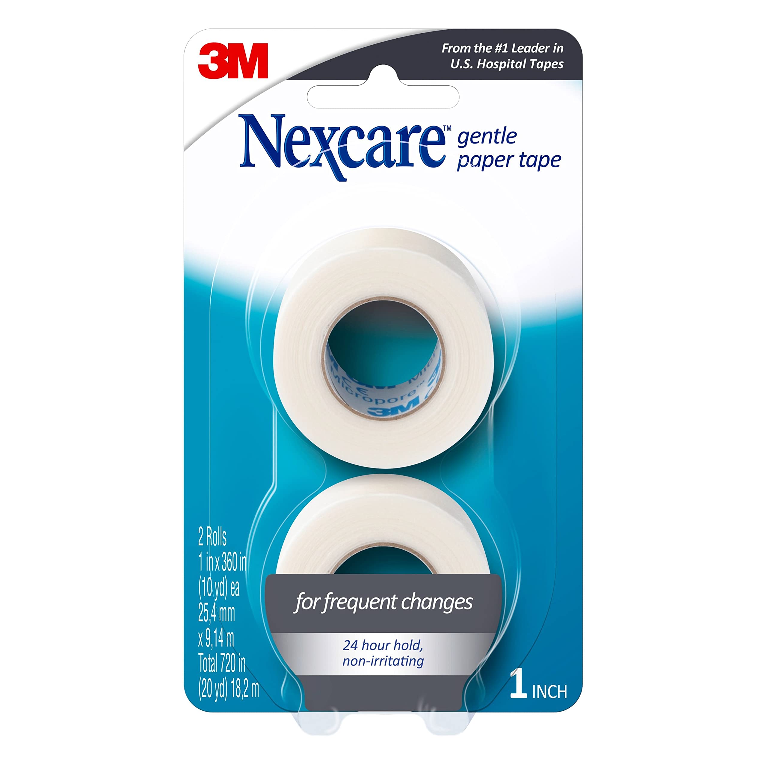 Foto 4 pulgar | Cinta Adhesiva De Papel Médica Nexcare Gentle De 1 Cm X 9 M, 2 Rollos - Venta Internacional.
